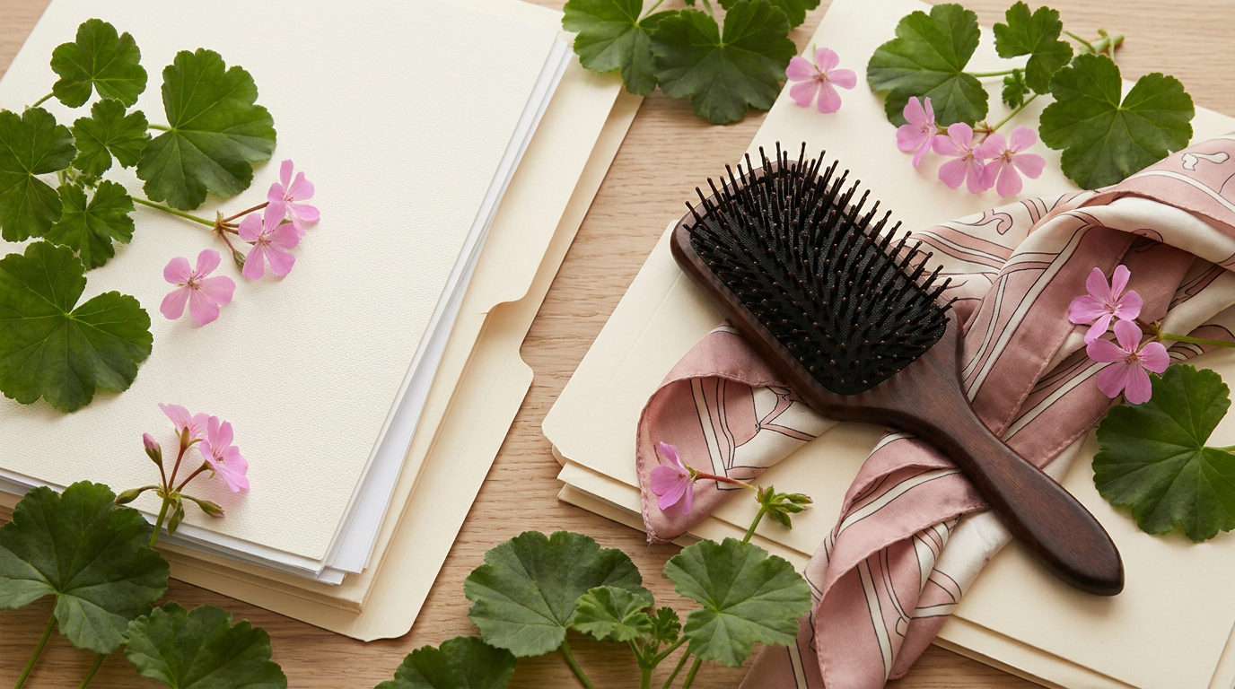 Geranium Oil for Hair: A Floral Note for Scalp Massage Nights