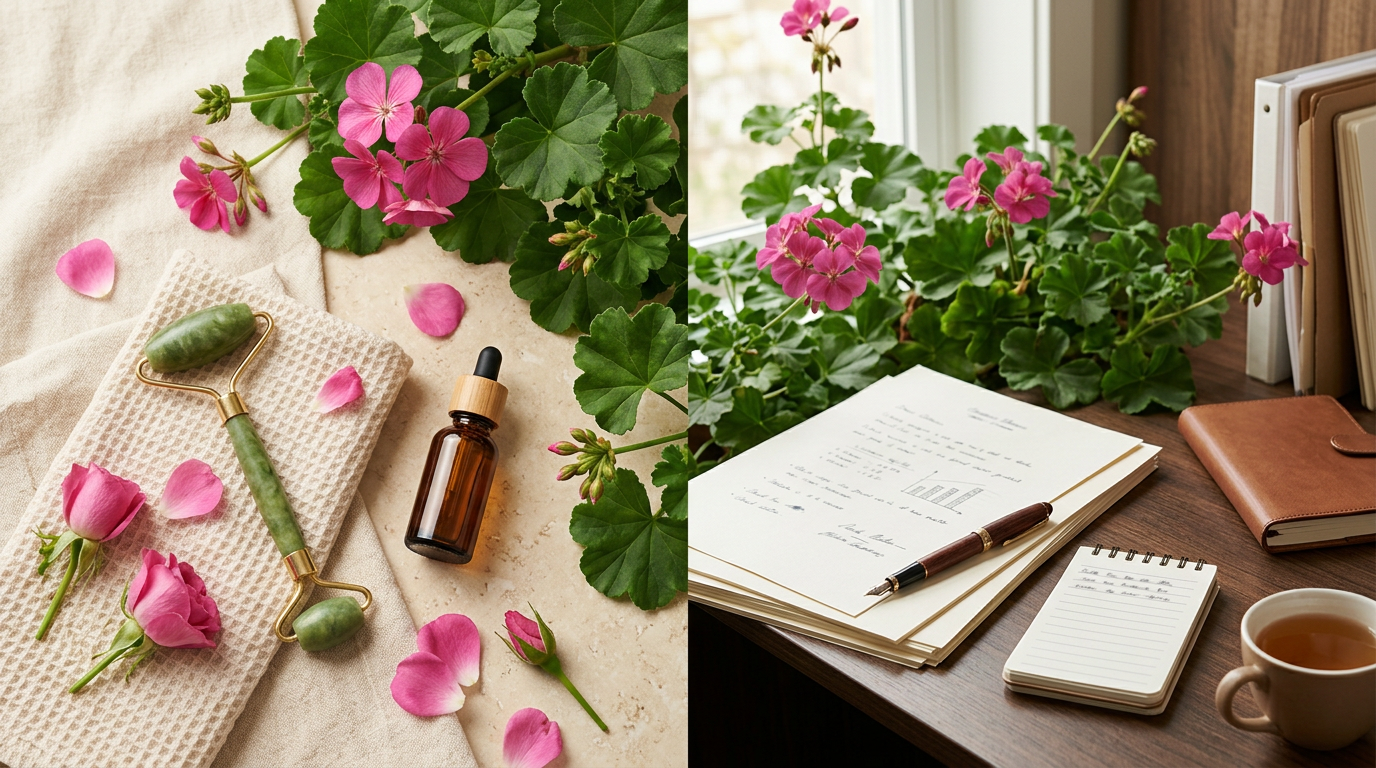 Geranium Oil for Skin: Rosy Botanical Notes in a Simple Routine