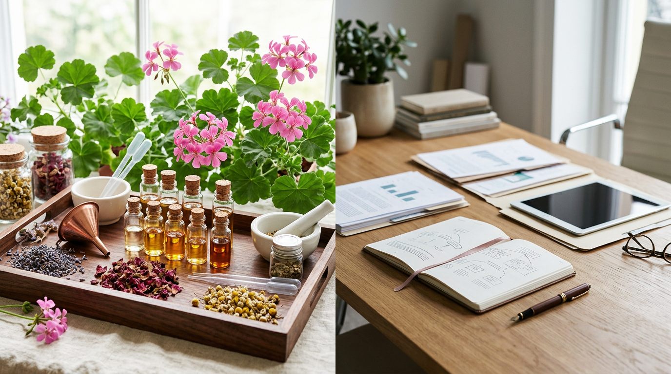 Geranium Oil vs Floral Fragrance Oil: What the Label Hides