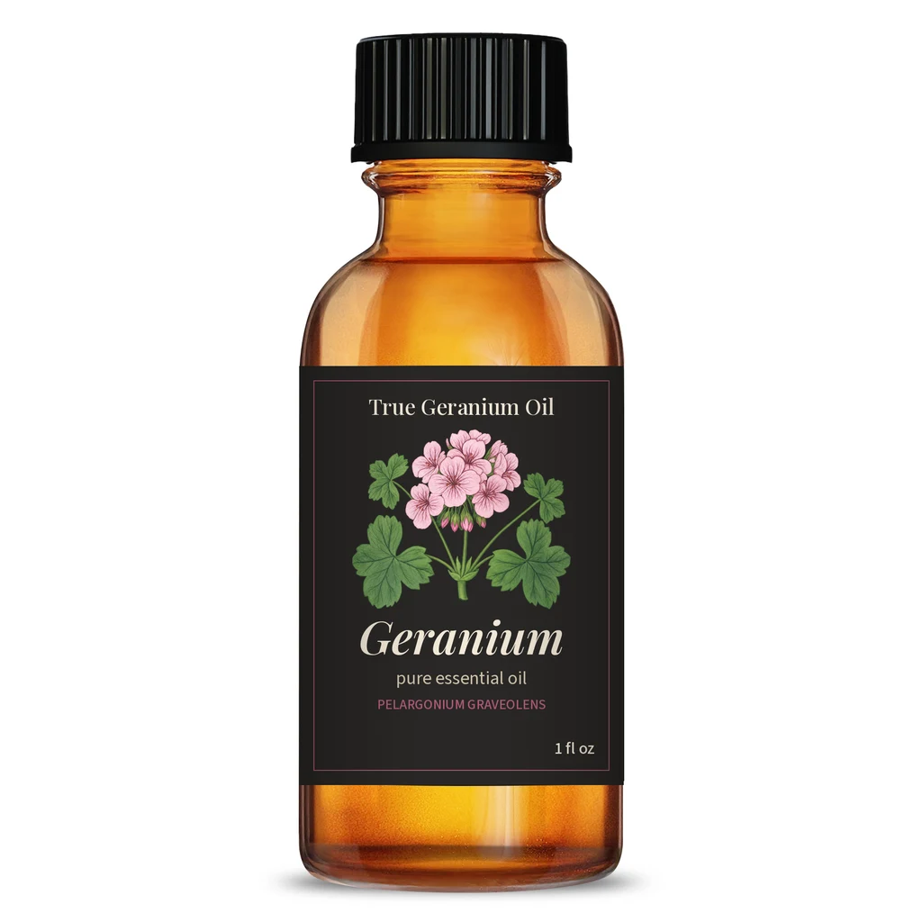 Geranium Essential Oil bottle